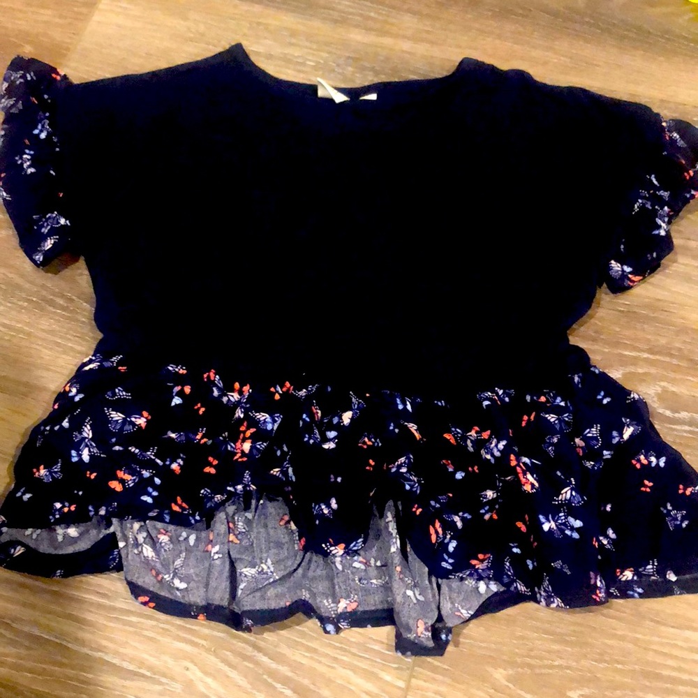 Gap mixed media shirt